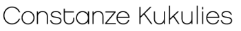 Constanze Kukulies Logo