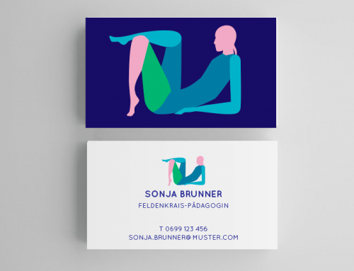 Logo und Visitenkartenentwurf für eine Feldenkrais-Pädagogin