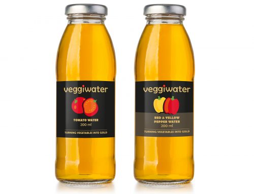 Icons und Etikettengestaltung für veggiwater